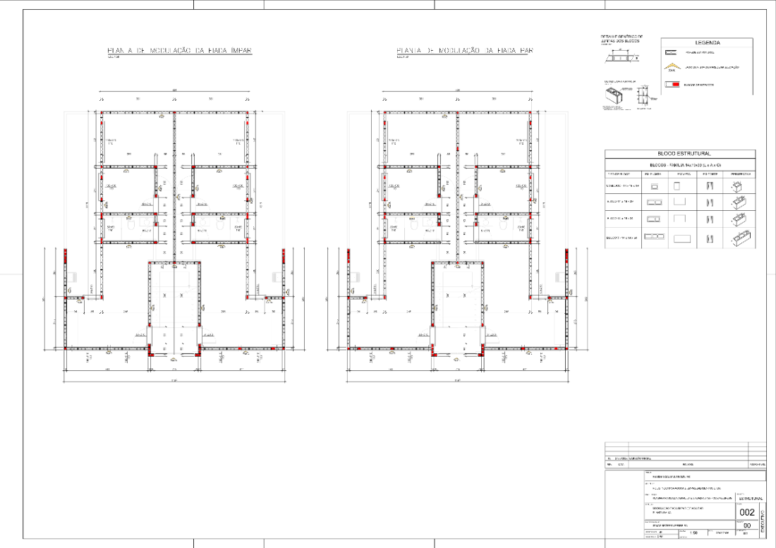 Alvenaria Estrutural · Modulação
