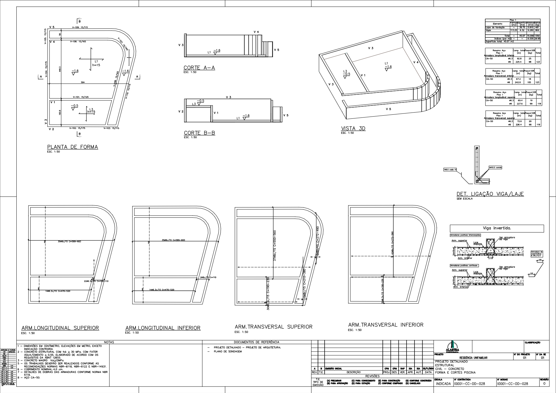 Projeto hidráulico completo com detalhes 3D