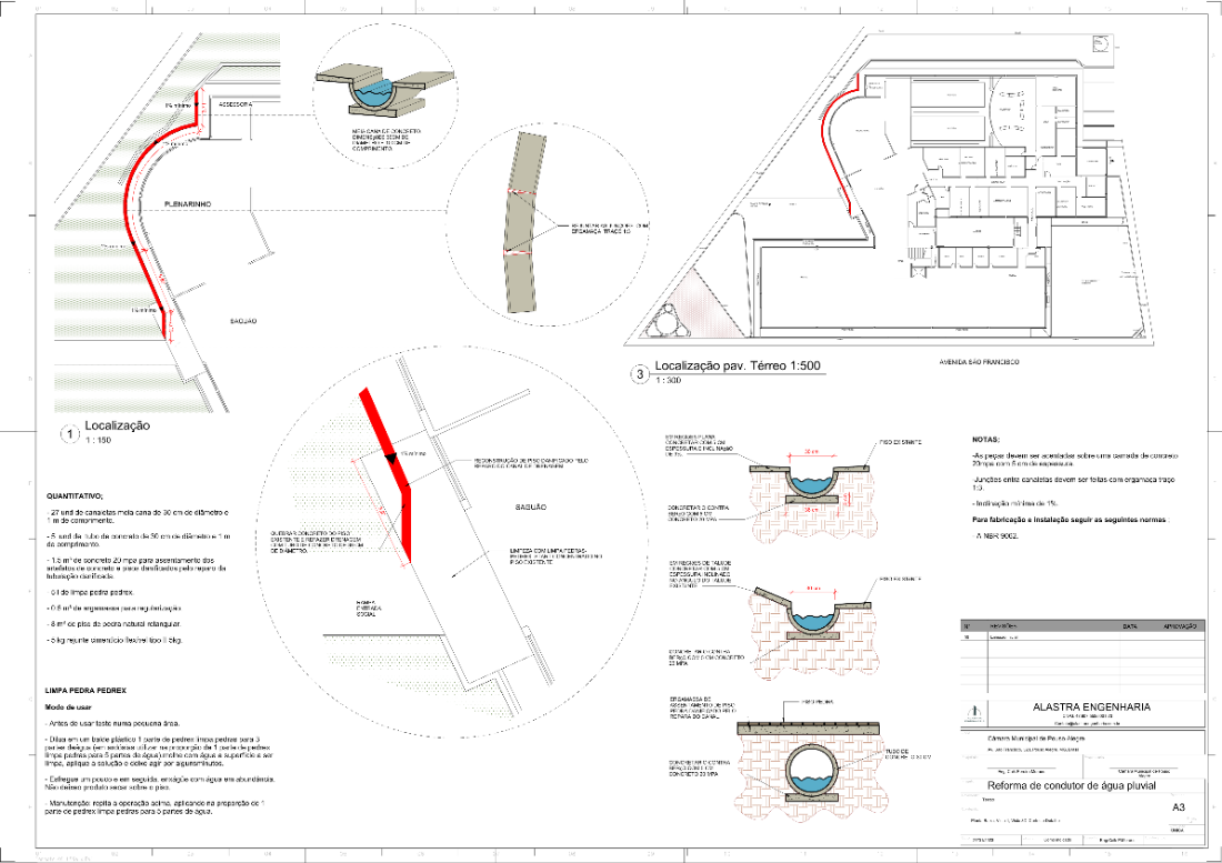 Reforma de Condutor Pluvial