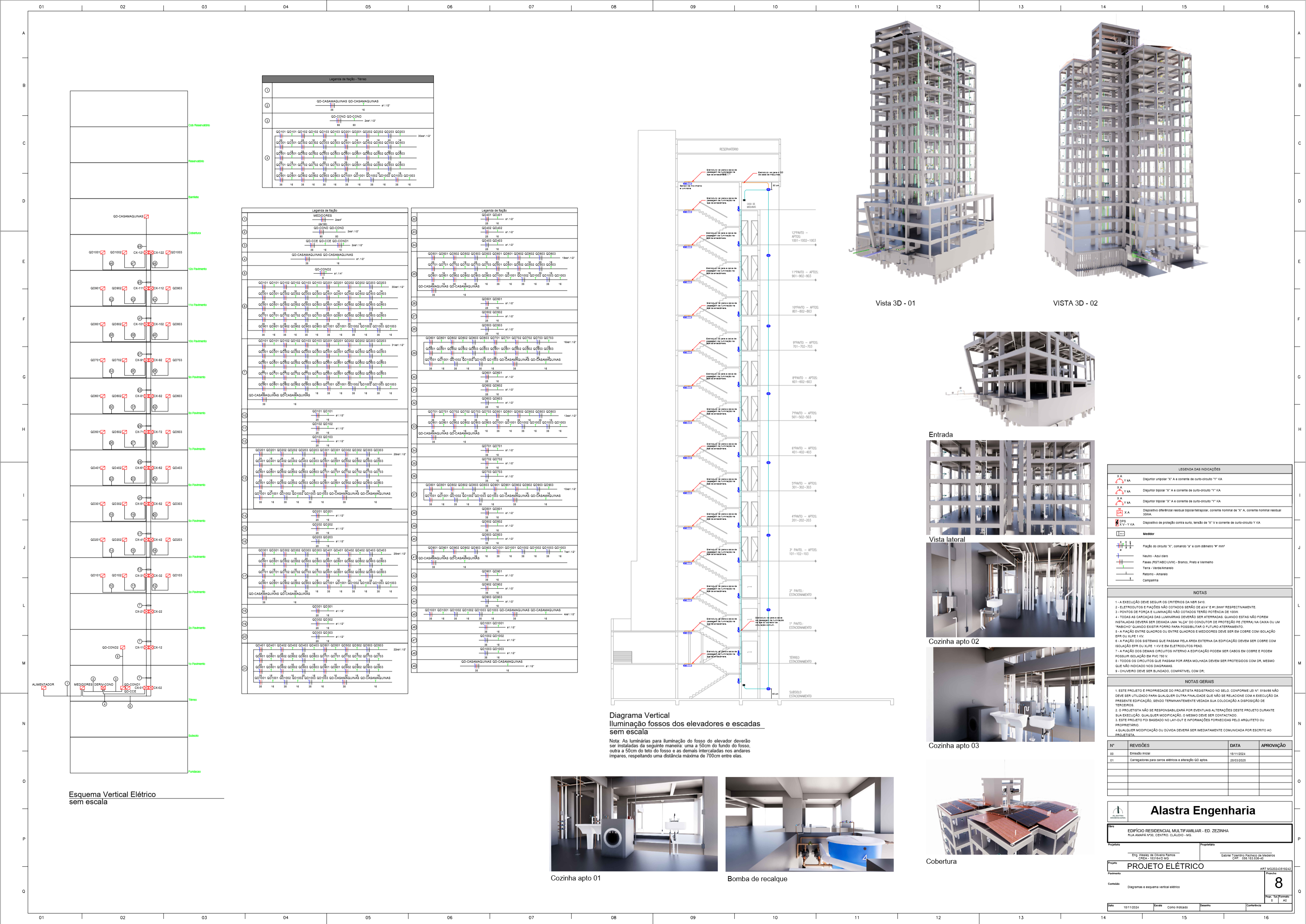 Projeto elétrico Edifício Zezinha